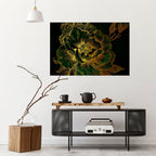 MIDNIGHT FLORAL GLIMMER Peel and Stick Horizontal Poster