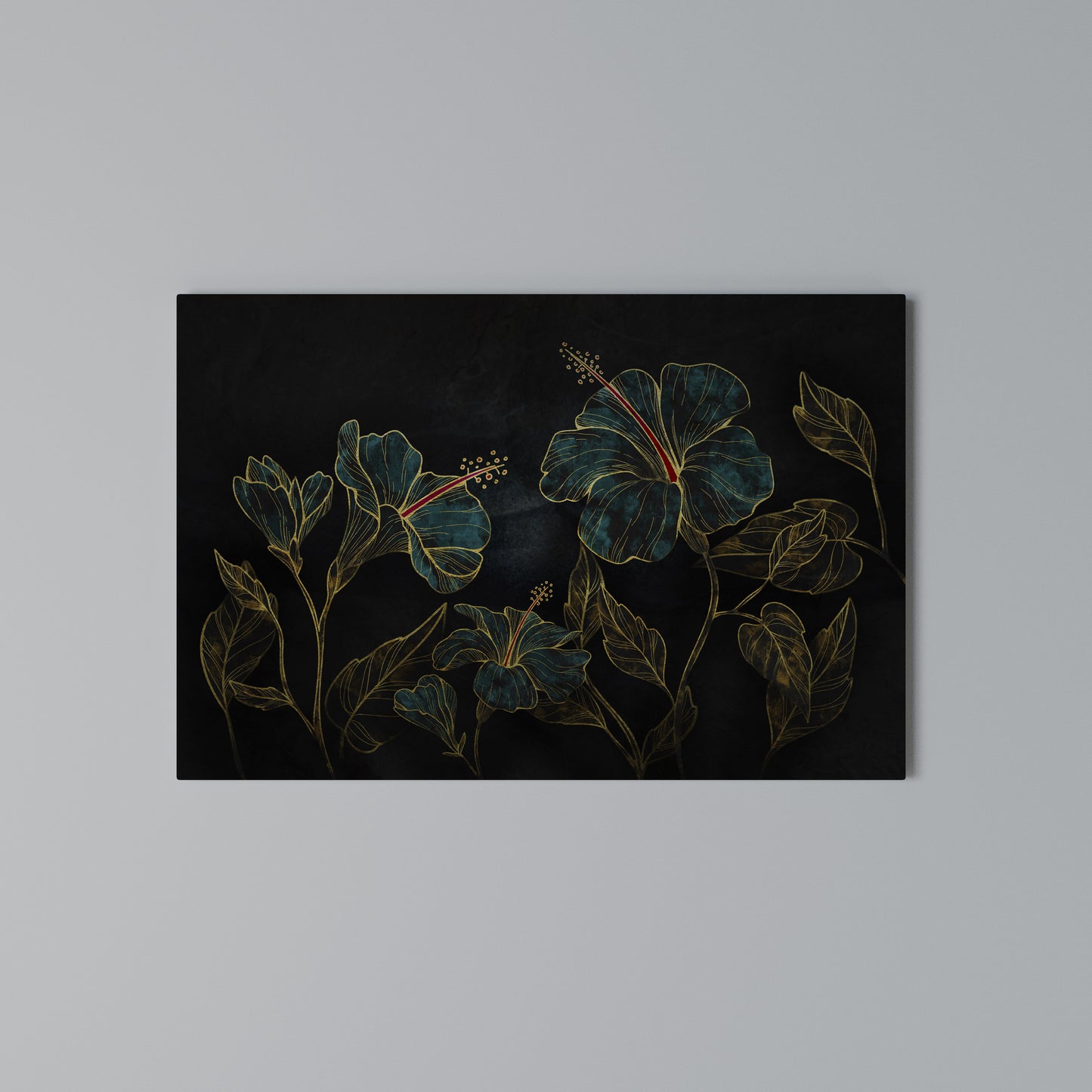 EMBERED BLOOM Horizontal Canvas Print