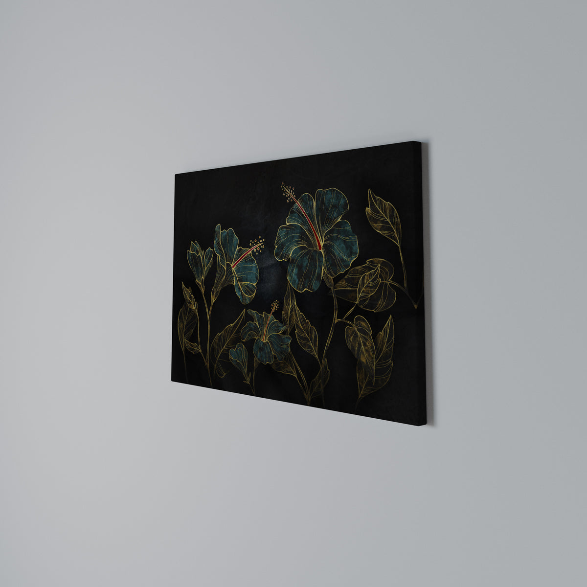 EMBERED BLOOM Horizontal Canvas Print