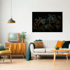 EMBERED BLOOM Peel and Stick Horizontal Poster