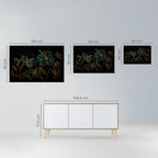 EMBERED BLOOM Peel and Stick Horizontal Poster