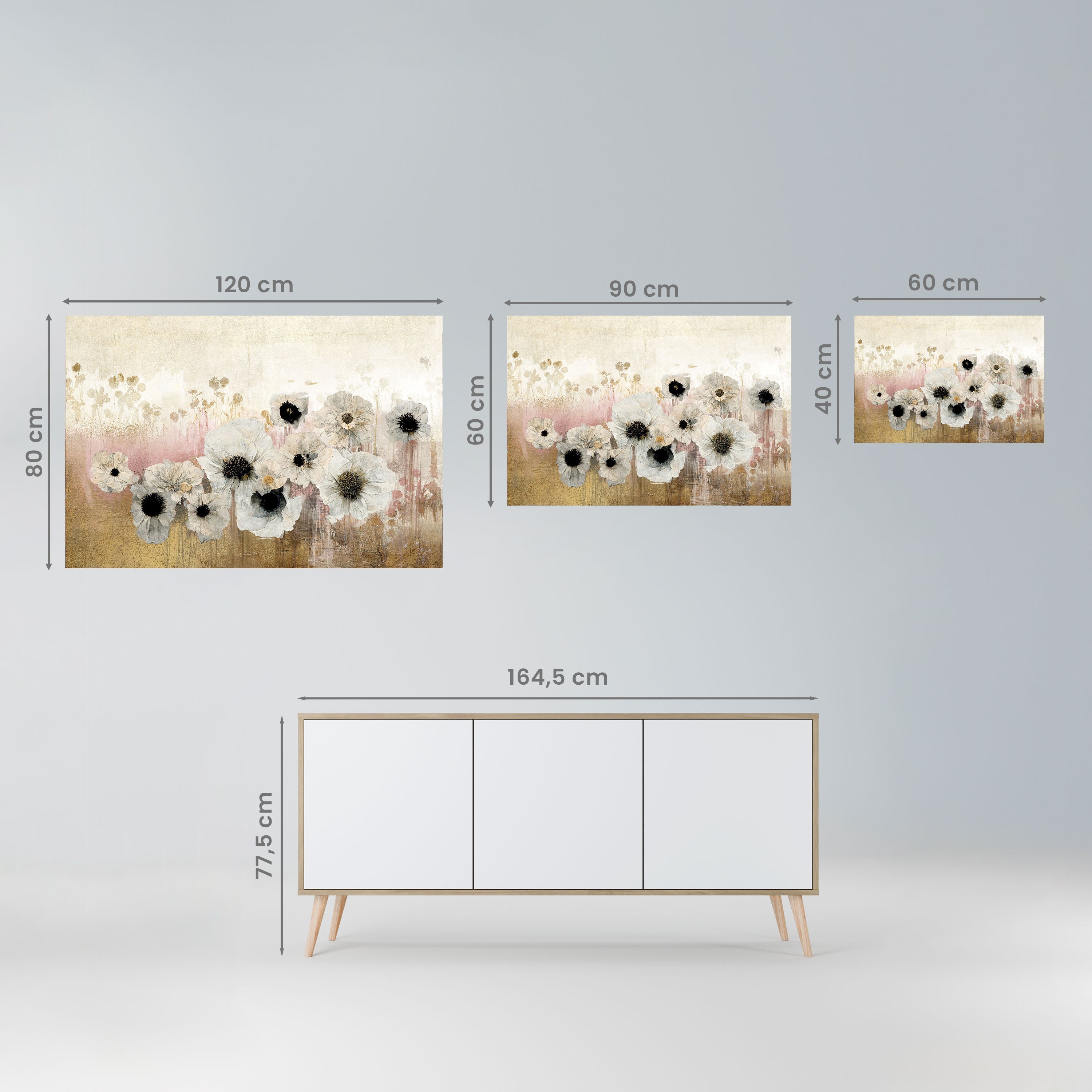 GENTLE VINTAGE HARMONY Peel and Stick Horizontal Poster