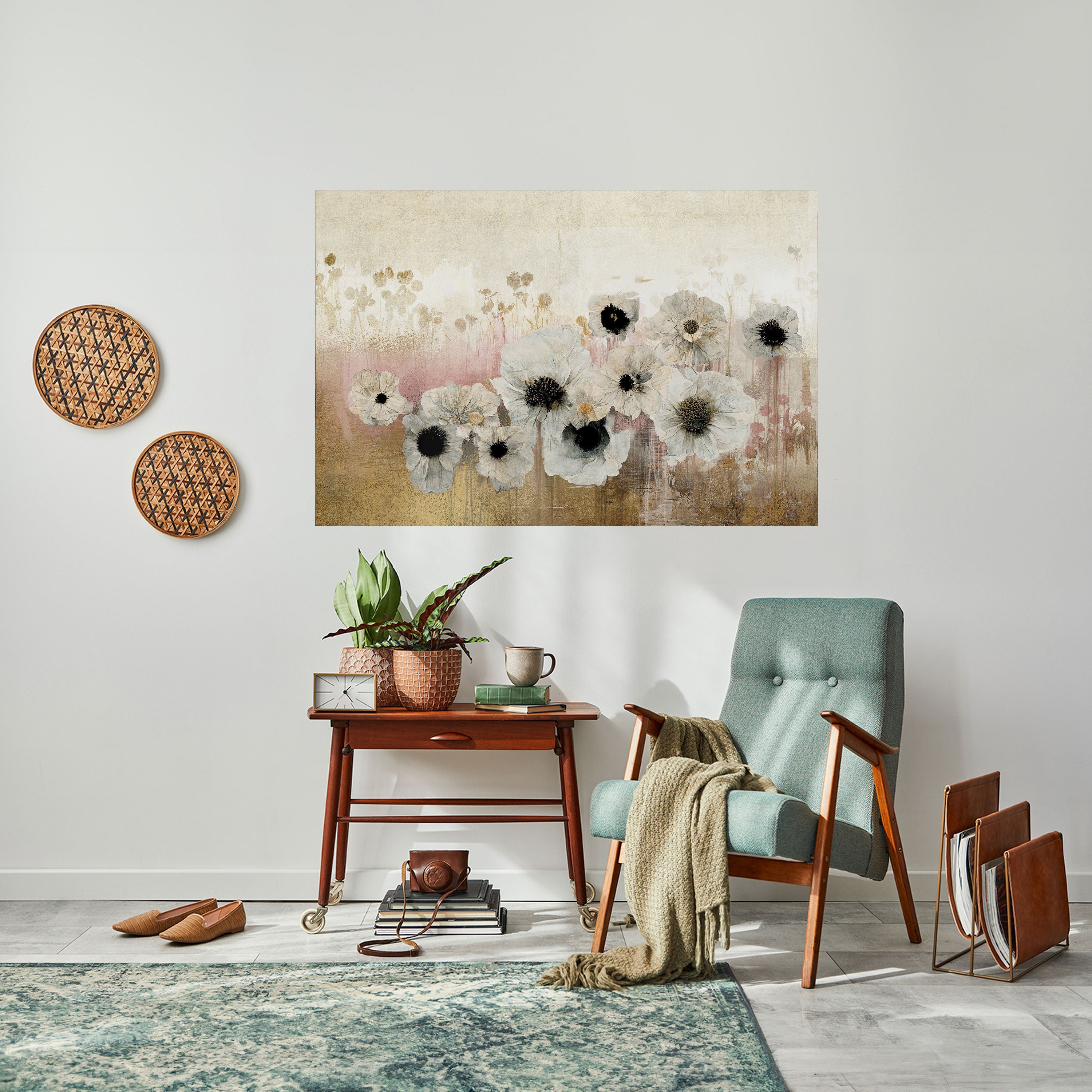 GENTLE VINTAGE HARMONY Peel and Stick Horizontal Poster