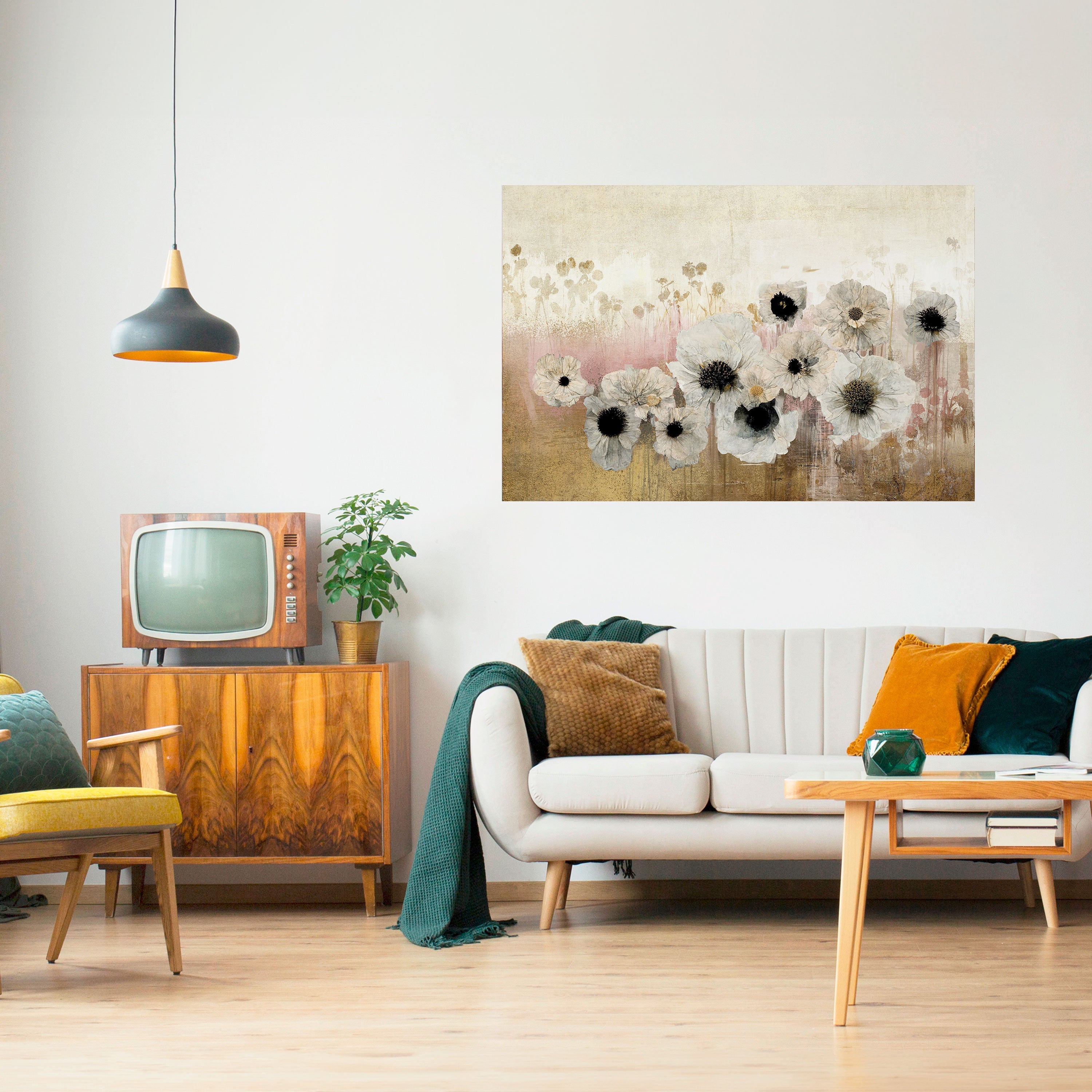 GENTLE VINTAGE HARMONY Peel and Stick Horizontal Poster