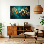 TRANQUIL GARDEN MUSE Peel and Stick Horizontal Poster