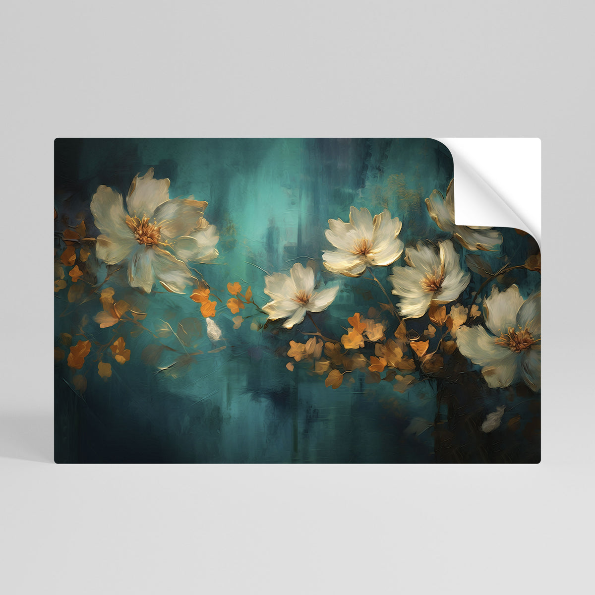 TRANQUIL GARDEN MUSE Póster Autocolante Horizontal