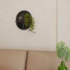 MEADOW MEMORIES Prateleira Oval Decorativa em Acabamento Preto