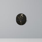 MEADOW ART. Prateleira Oval Decorativa em Acabamento Preto