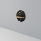 MEADOW SHADES Prateleira Oval Decorativa em Efeito Carvalho