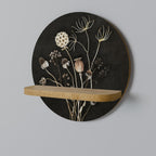 MEADOW SHADES Prateleira Redonda Decorativa em Efeito Carvalho