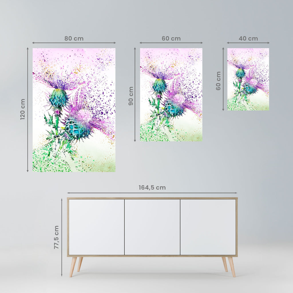 COLORFUL THISTLE DANCE Poster Vertical Autocolante