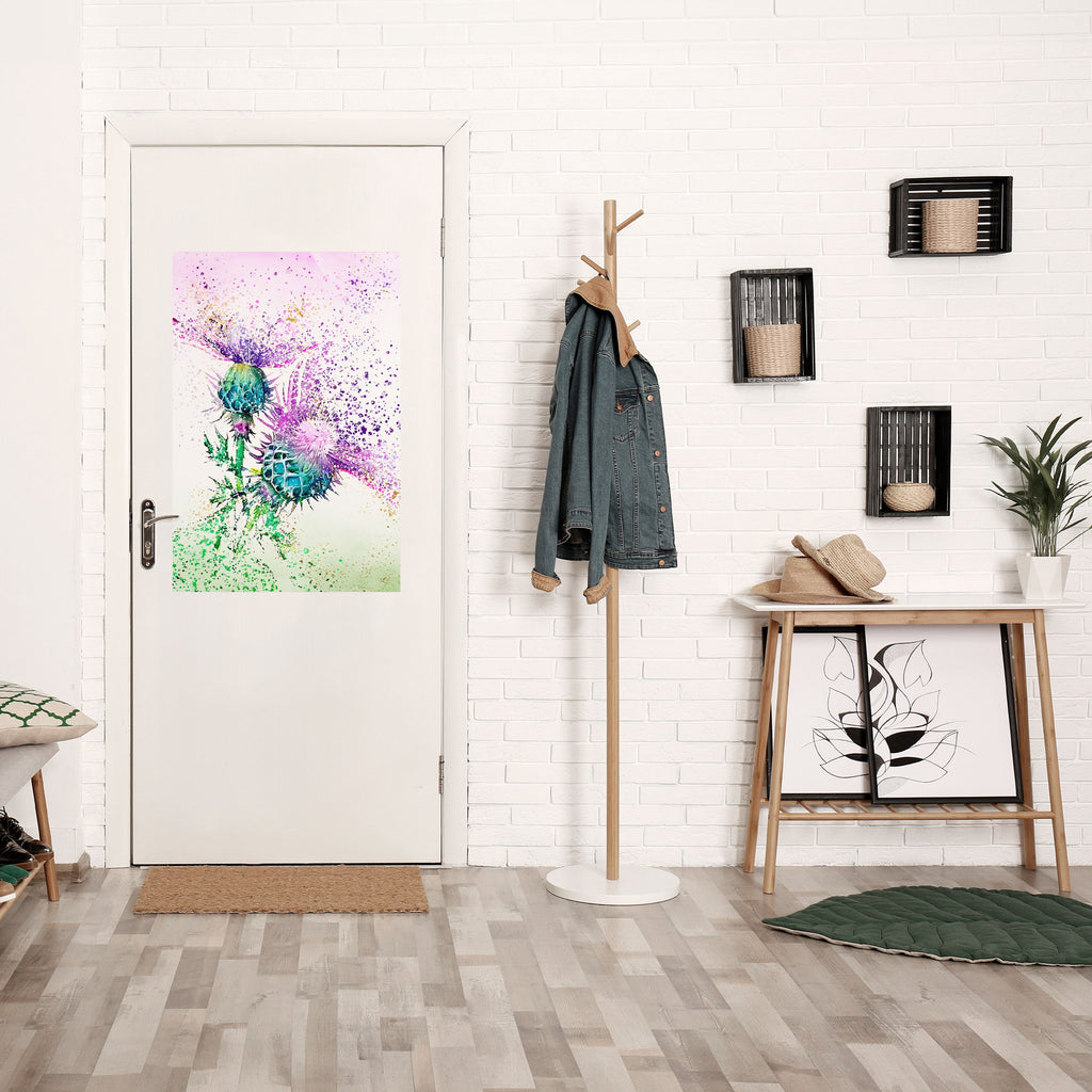 COLORFUL THISTLE DANCE Poster Vertical Autocolante