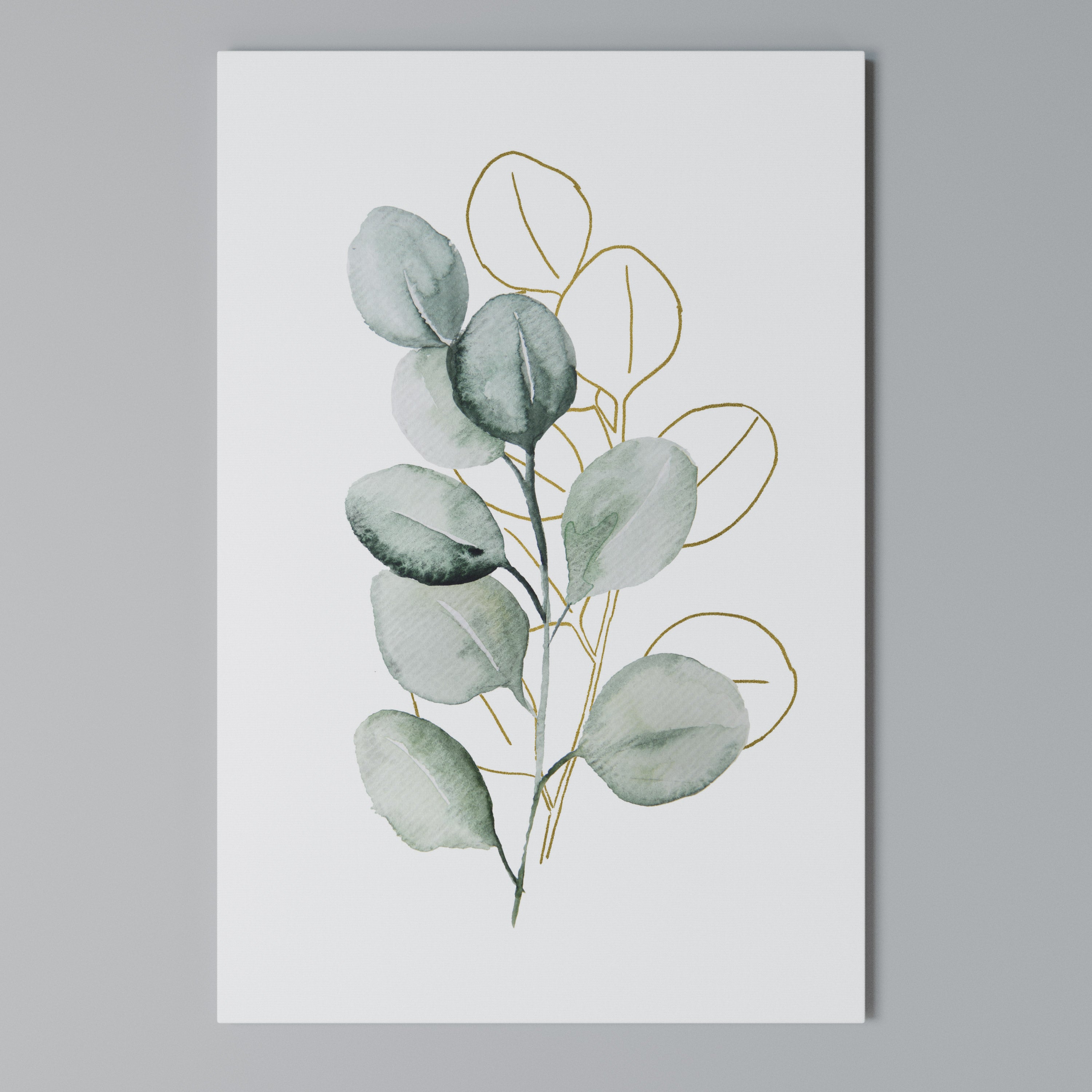 SILHOUETTES IN SOFT WATERS Quadro em tela vertical