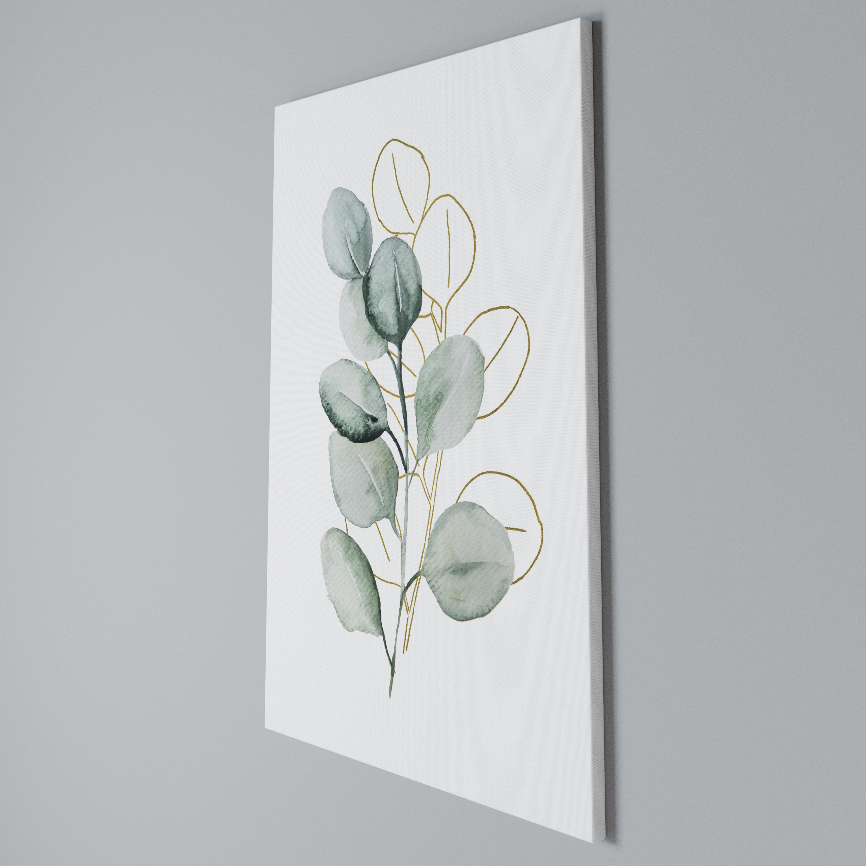 SILHOUETTES IN SOFT WATERS Quadro em tela vertical