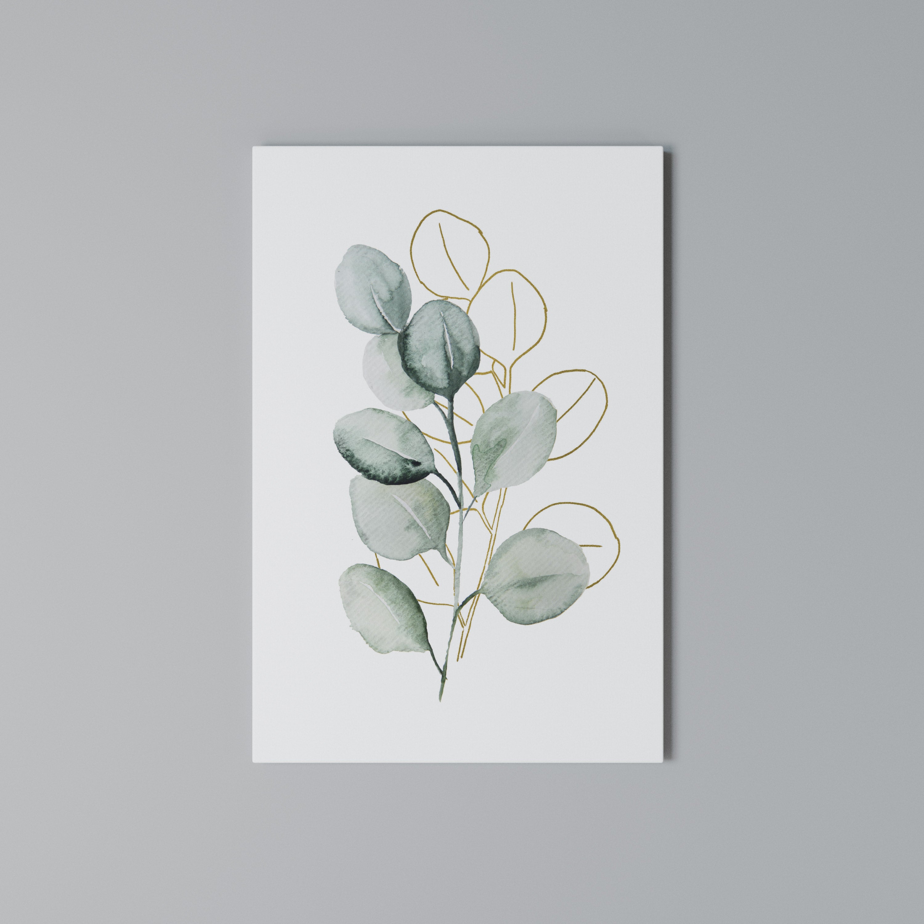 SILHOUETTES IN SOFT WATERS Quadro em tela vertical