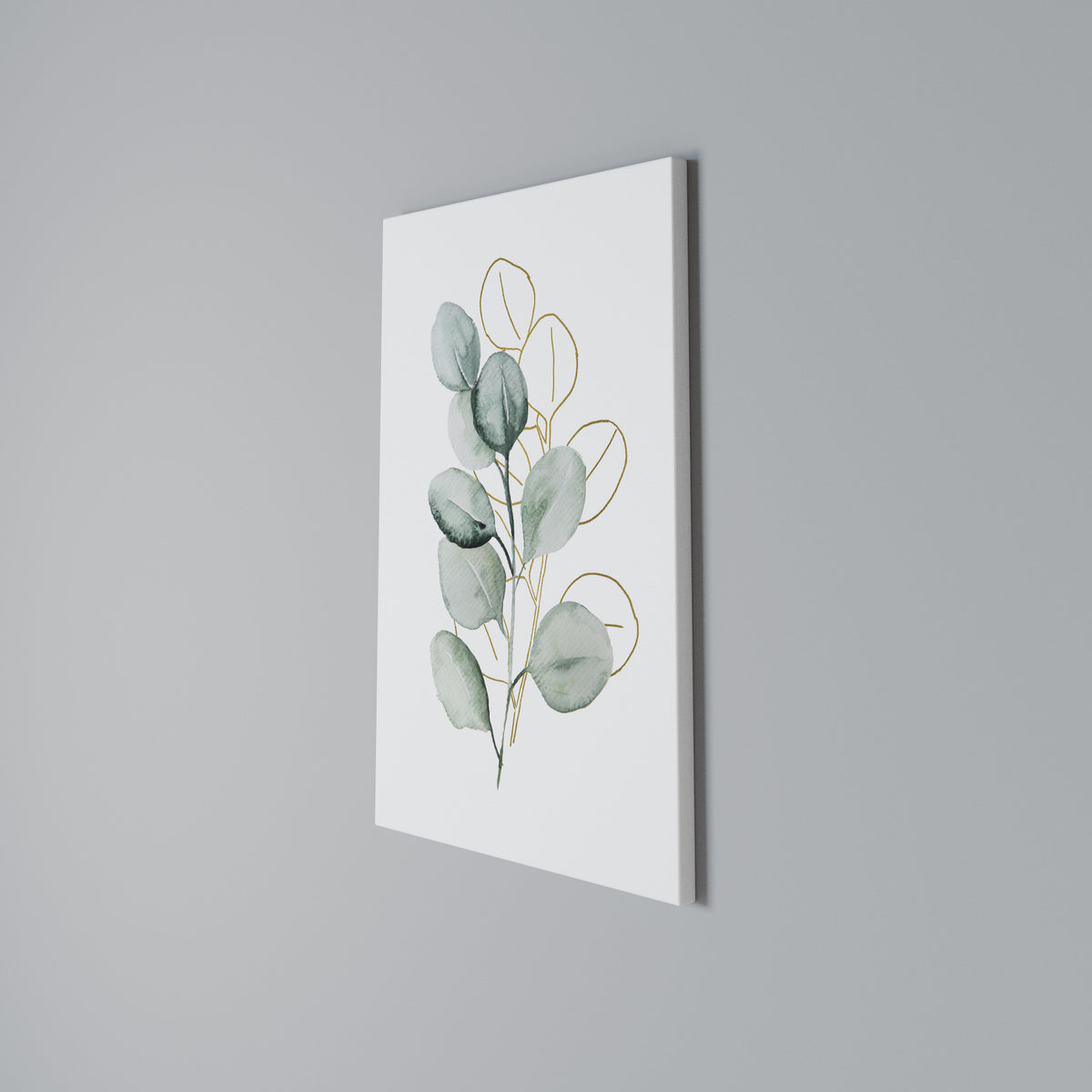 SILHOUETTES IN SOFT WATERS Quadro em tela vertical