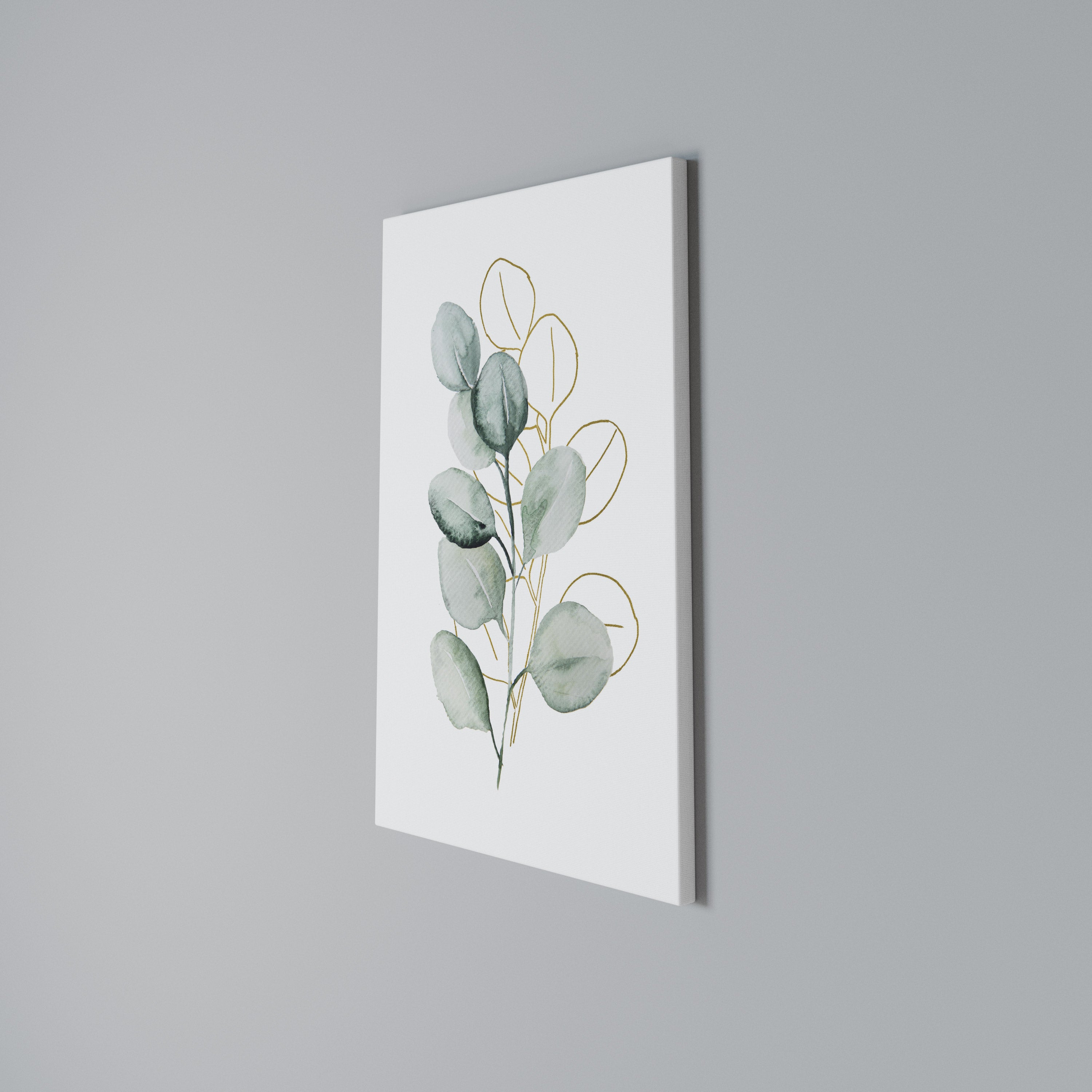 SILHOUETTES IN SOFT WATERS Quadro em tela vertical