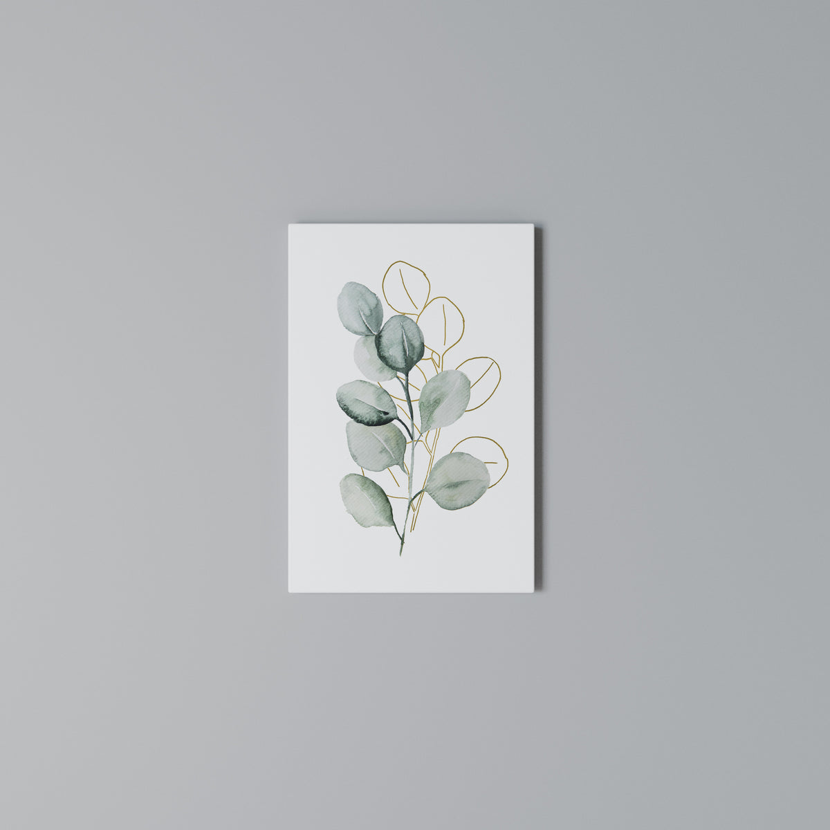 SILHOUETTES IN SOFT WATERS Quadro em tela vertical