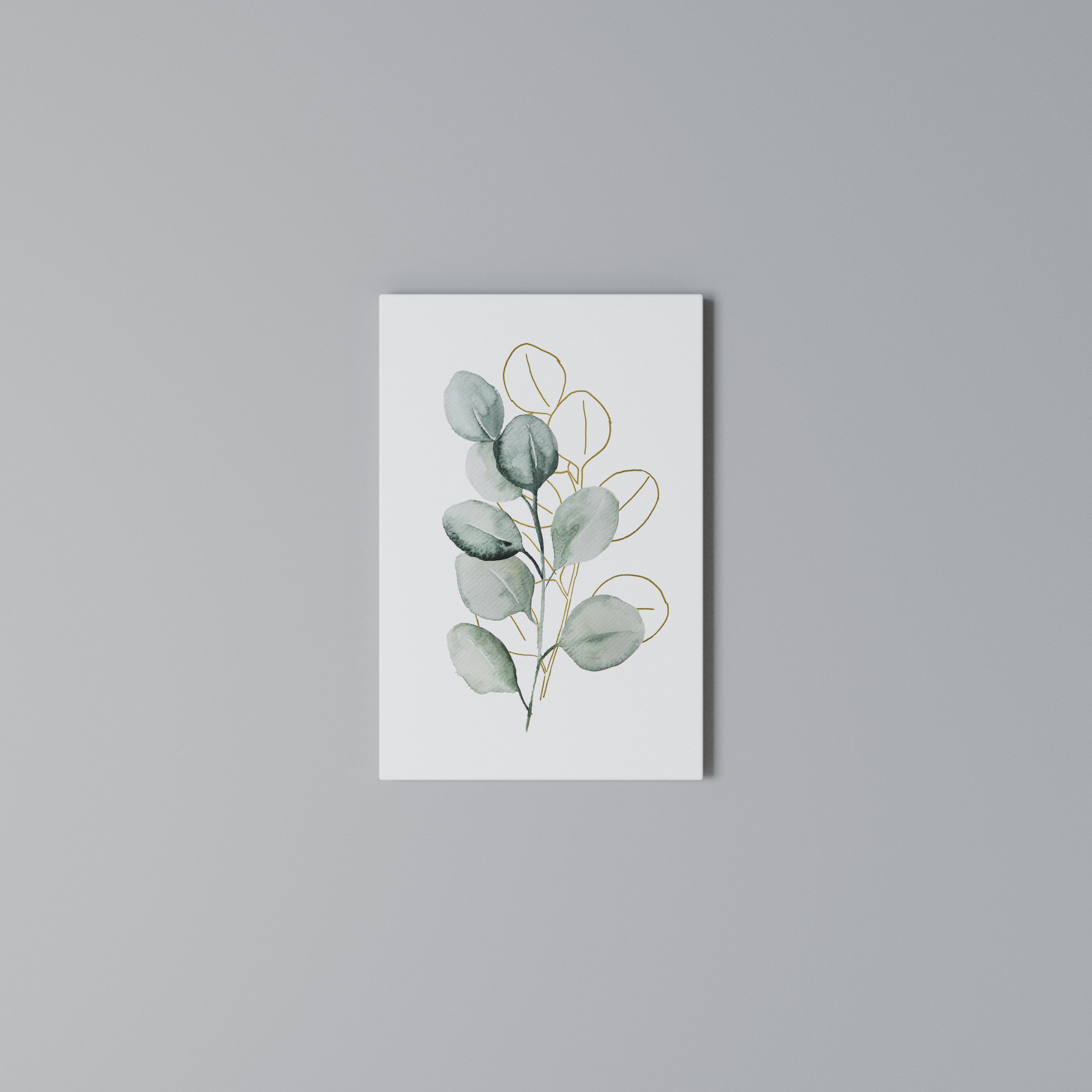 SILHOUETTES IN SOFT WATERS Quadro em tela vertical
