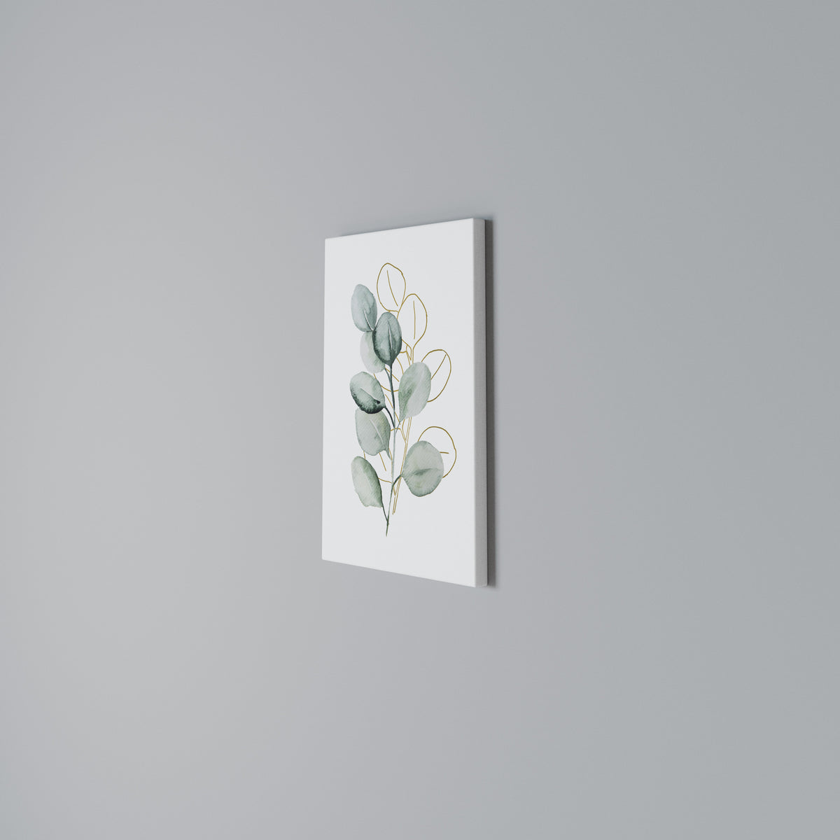 SILHOUETTES IN SOFT WATERS Quadro em tela vertical