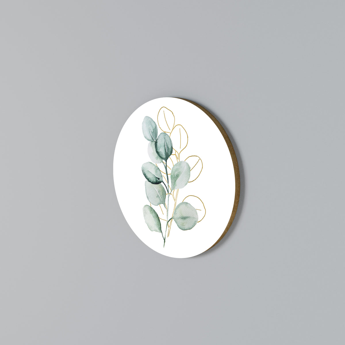 SILHOUETTES IN SOFT WATERS Round Wall Art