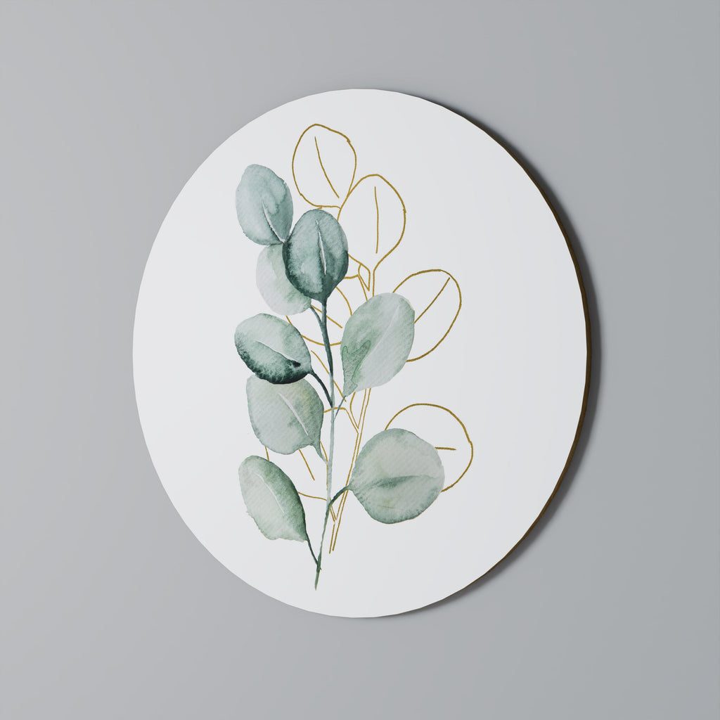 SILHOUETTES IN SOFT WATERS Quadro Redondo Decorativo