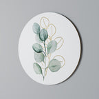 SILHOUETTES IN SOFT WATERS Quadro Redondo Decorativo