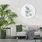 SILHOUETTES IN SOFT WATERS Quadro Redondo Decorativo