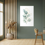 SILHOUETTES IN SOFT WATERS Peel and Stick Vertical Poster