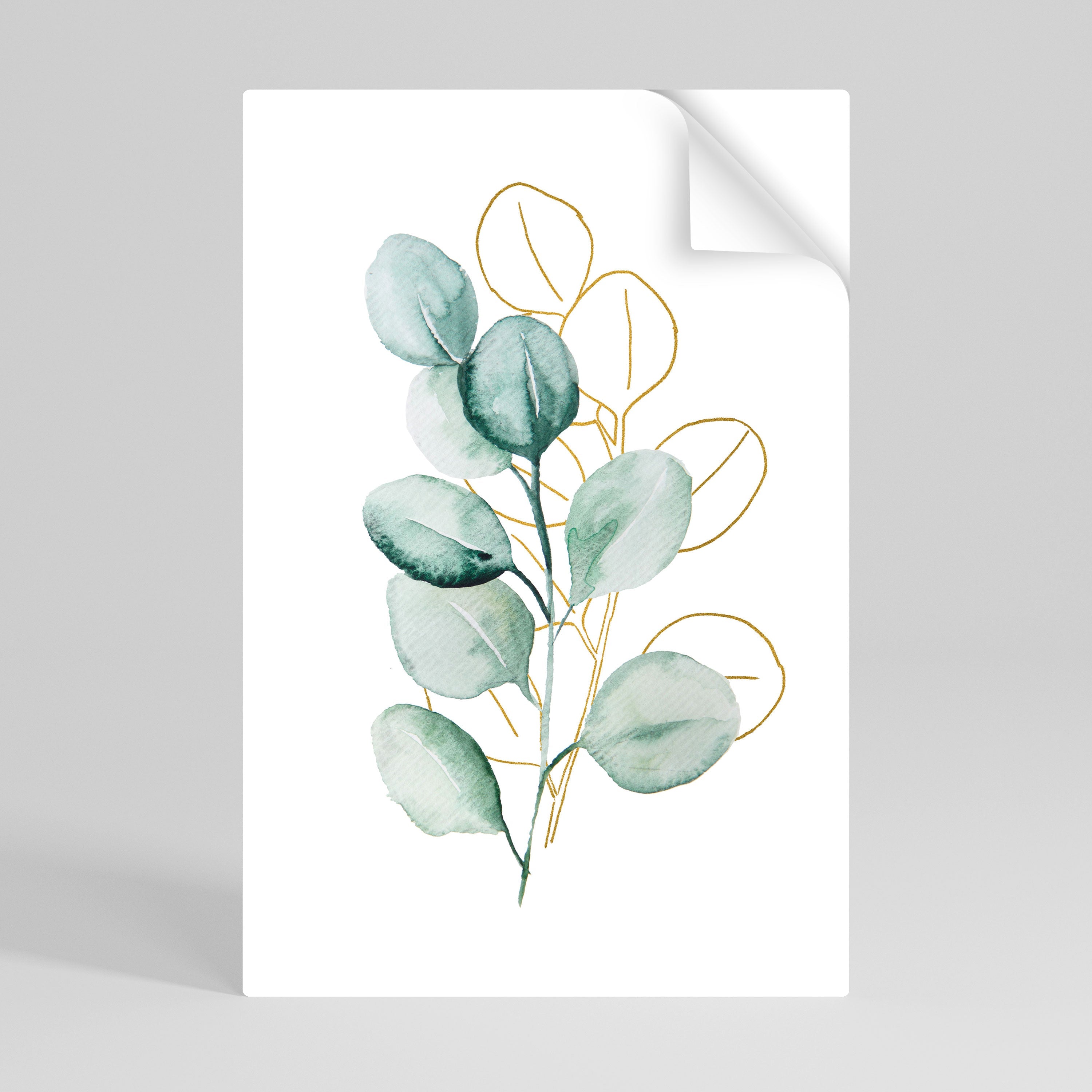 SILHOUETTES IN SOFT WATERS Poster Vertical Autocolante