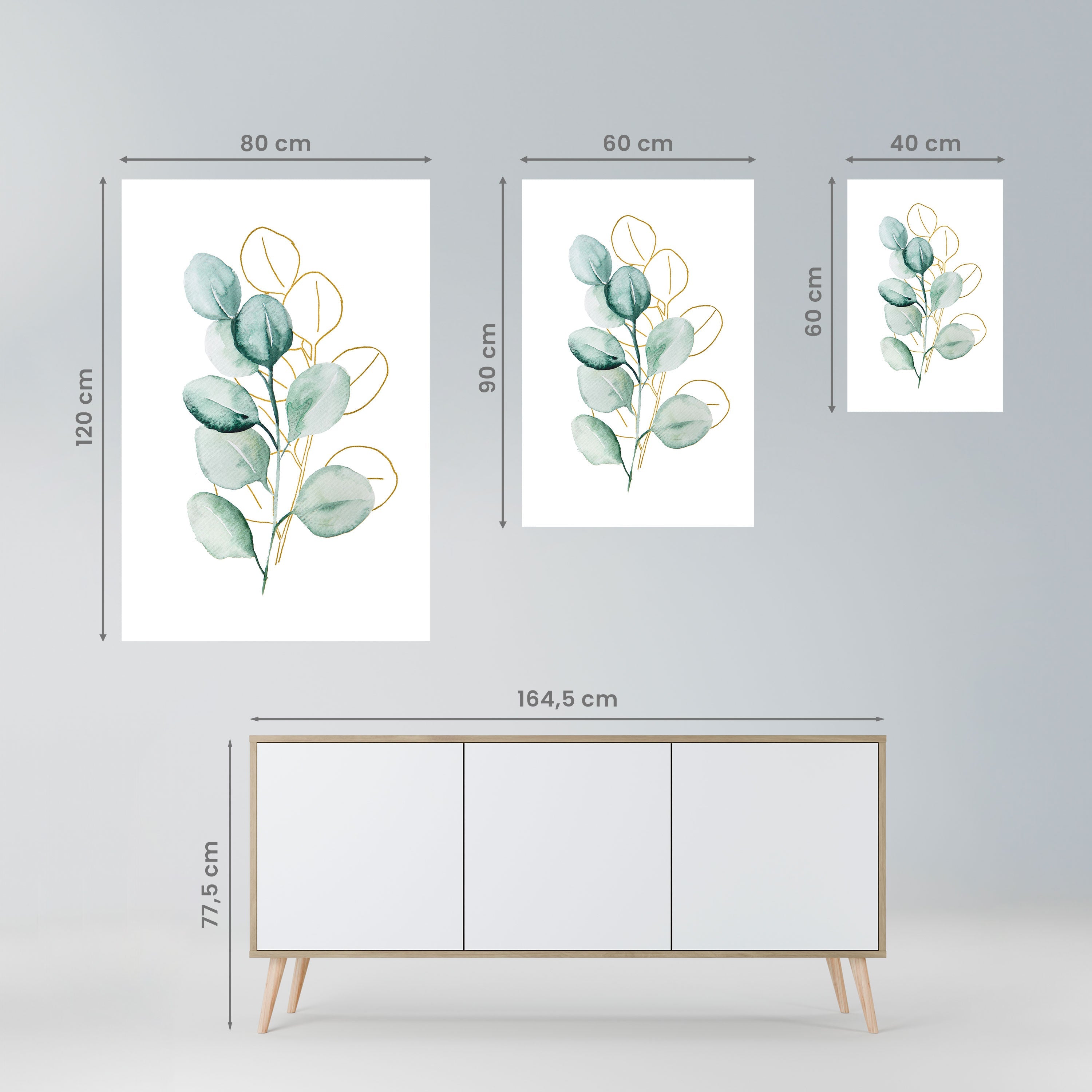 SILHOUETTES IN SOFT WATERS Poster Vertical Autocolante
