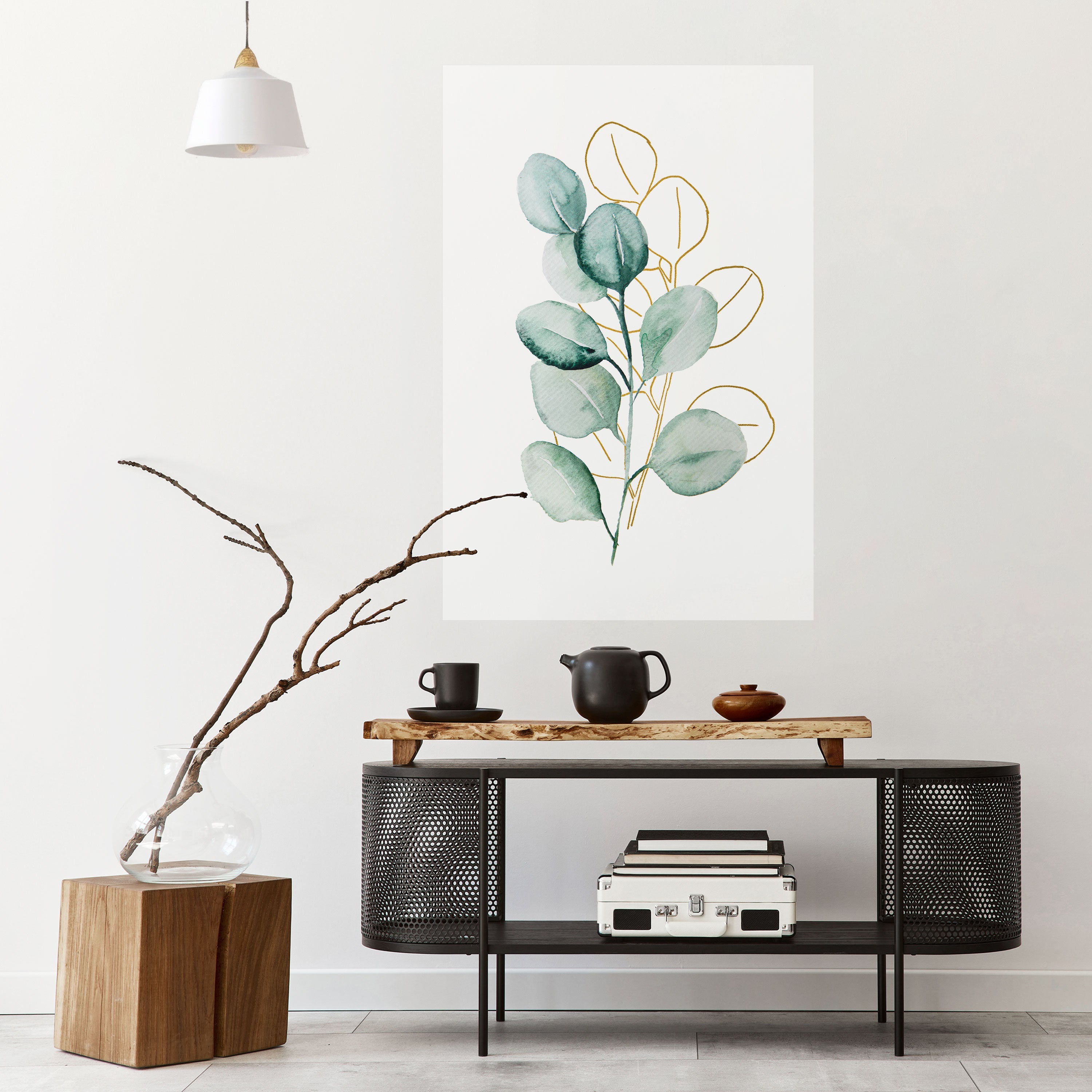 SILHOUETTES IN SOFT WATERS Poster Vertical Autocolante