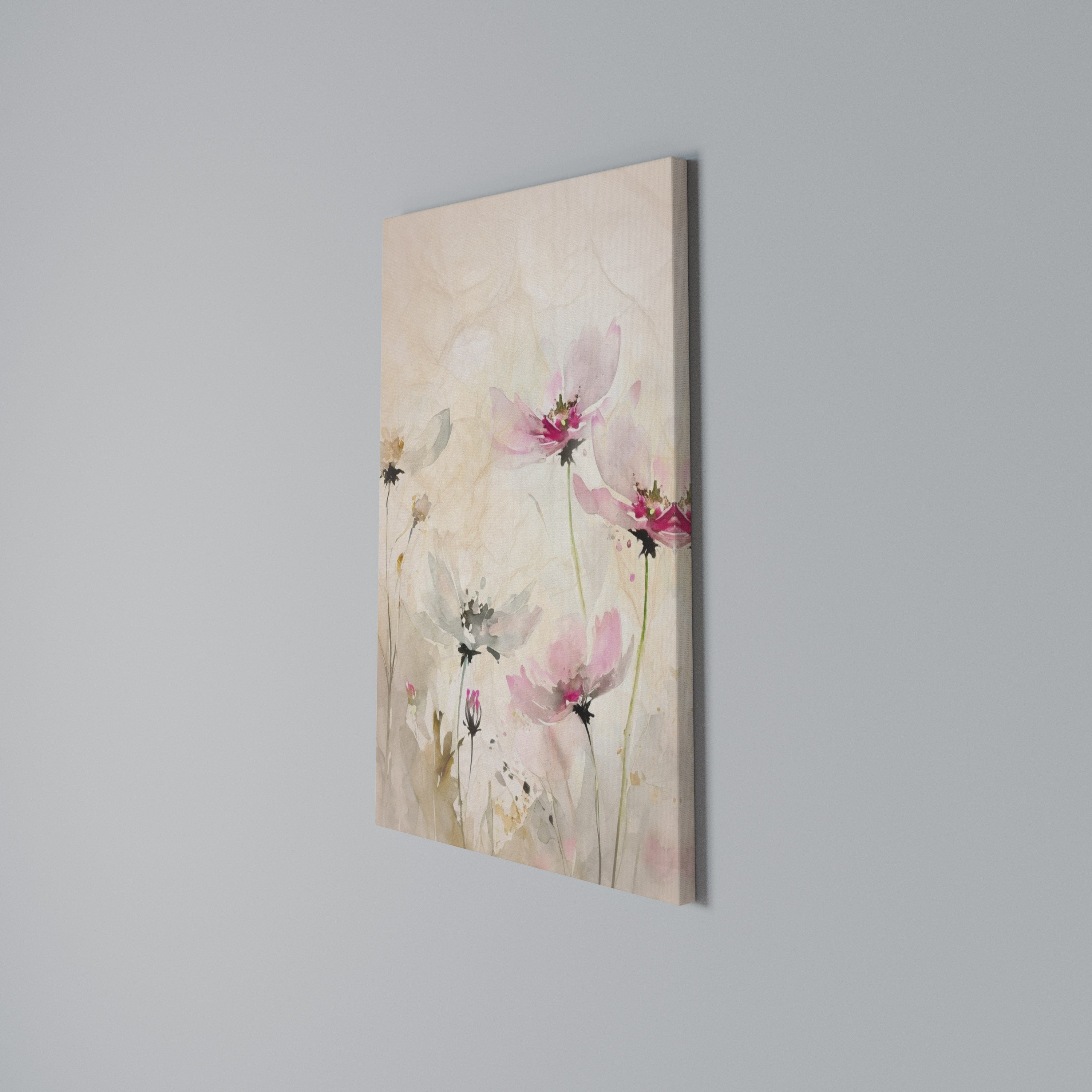 PAINTED LIGHTNESS Quadro em tela vertical