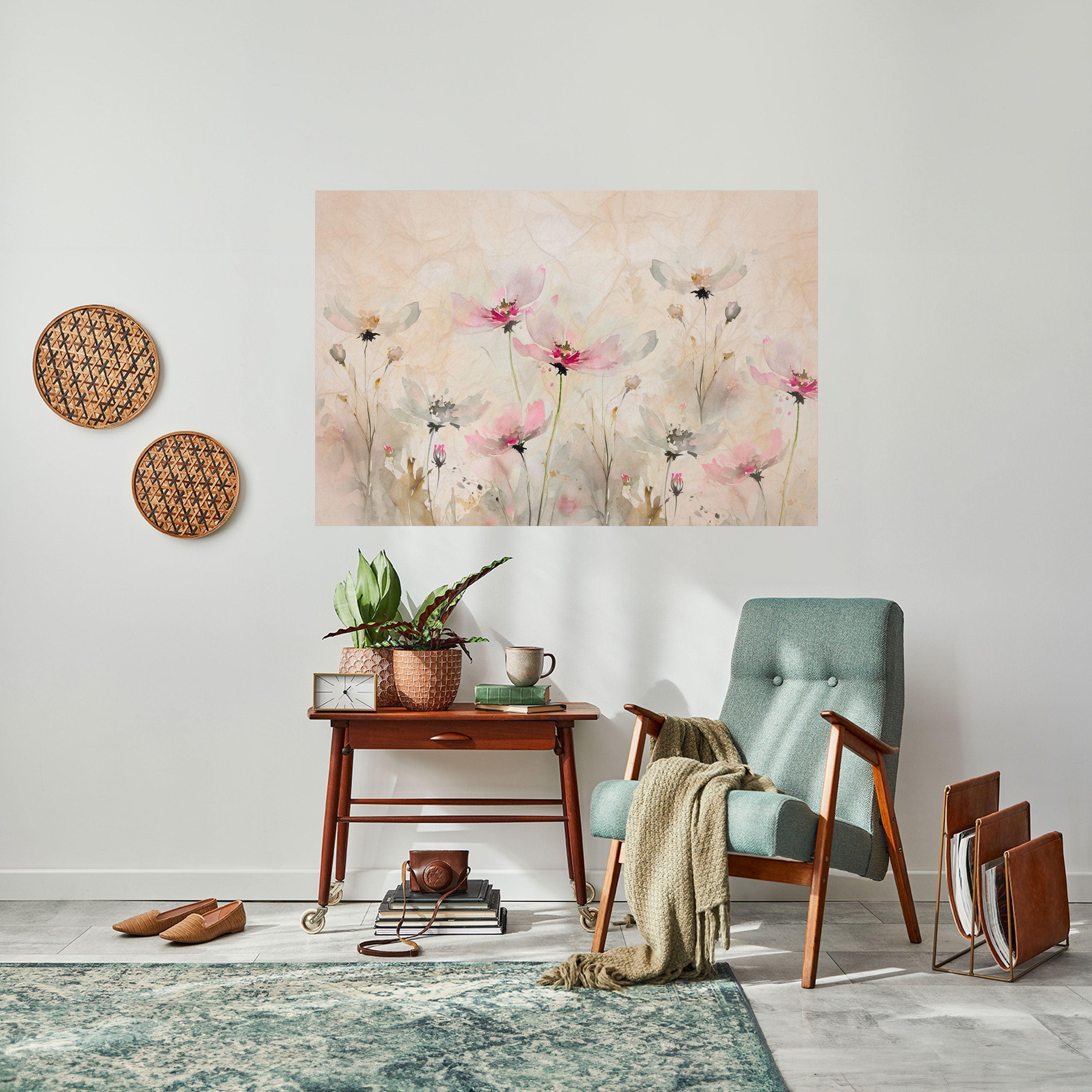 PAINTED LIGHTNESS Peel and Stick Horizontal Poster