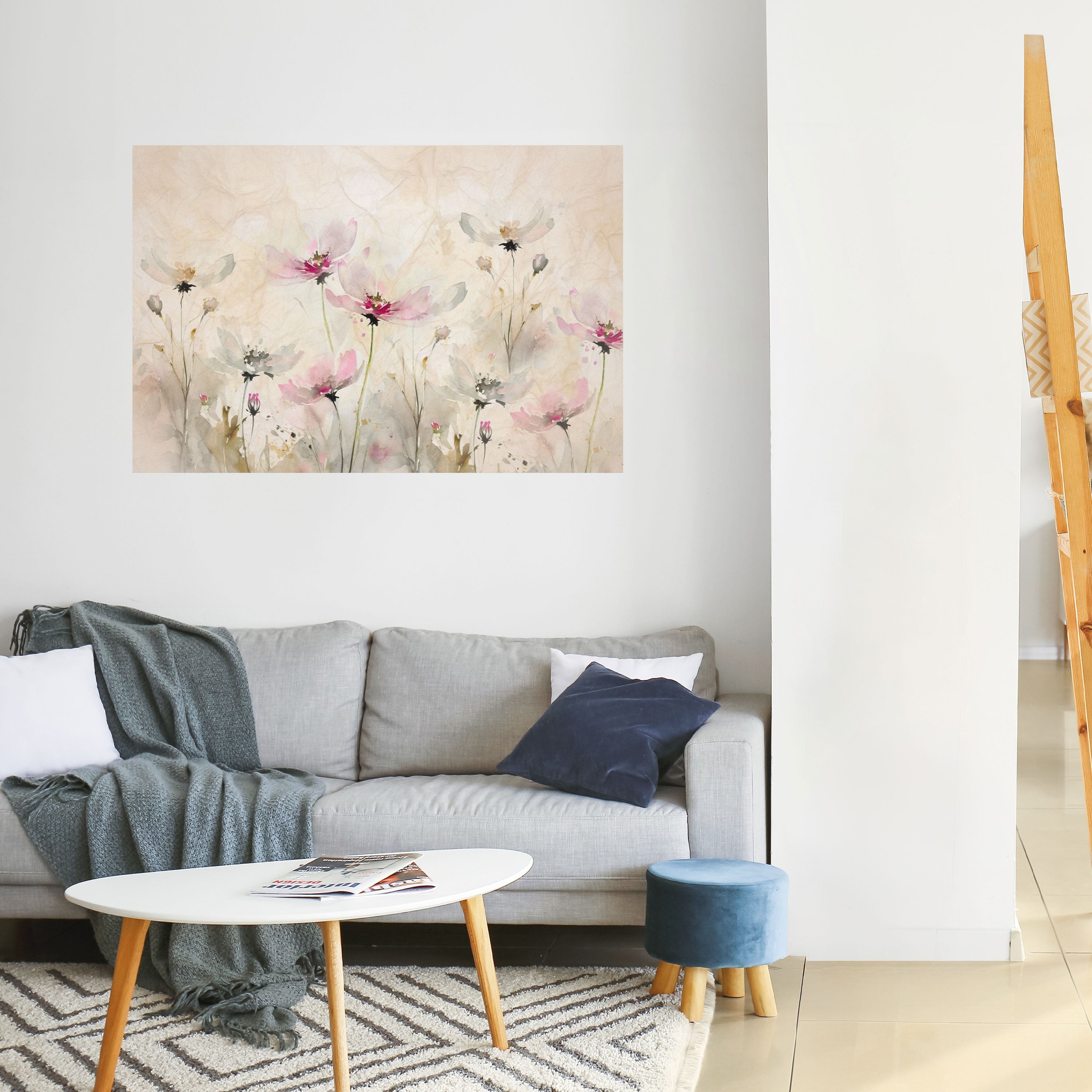 PAINTED LIGHTNESS Peel and Stick Horizontal Poster