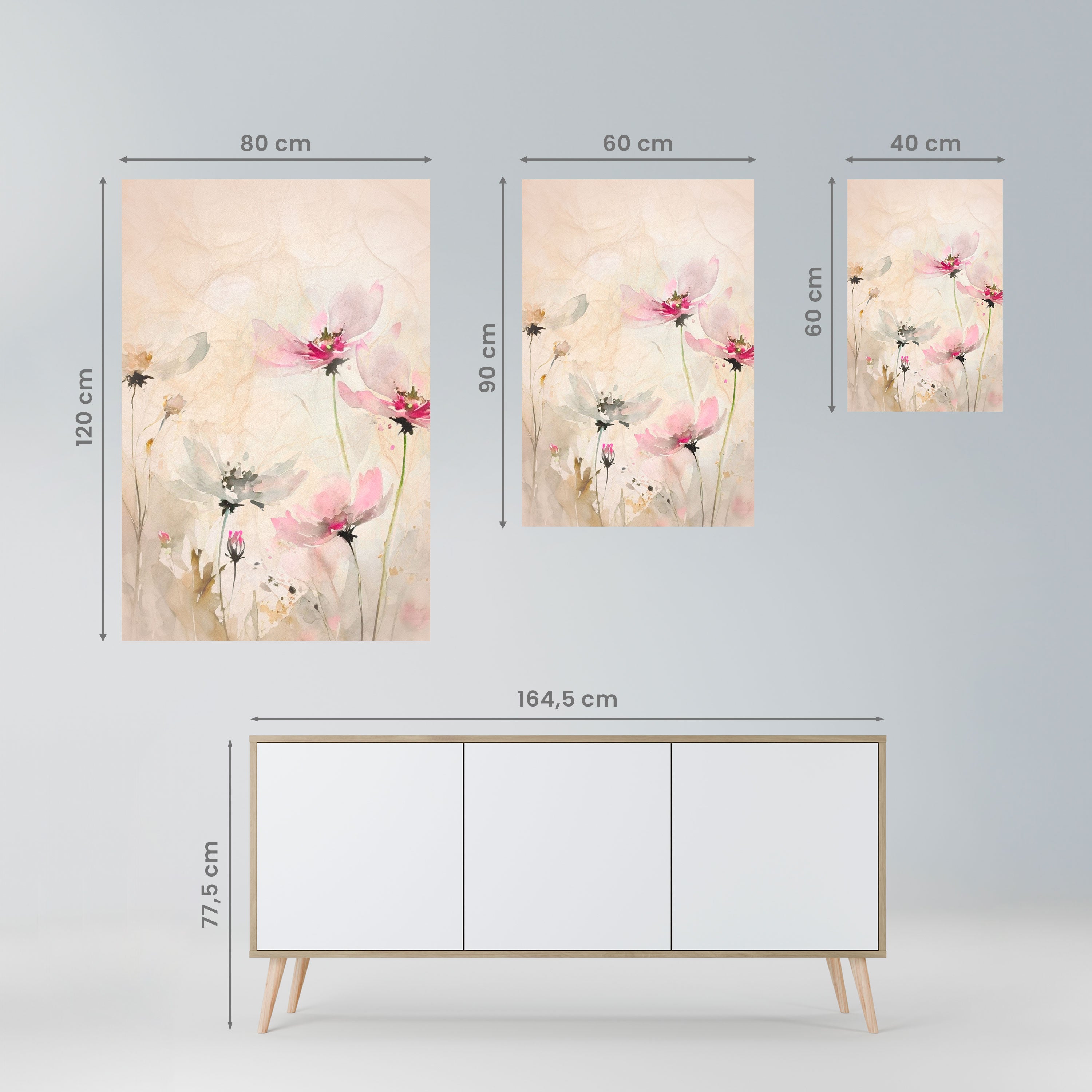 PAINTED LIGHTNESS Poster Vertical Autocolante