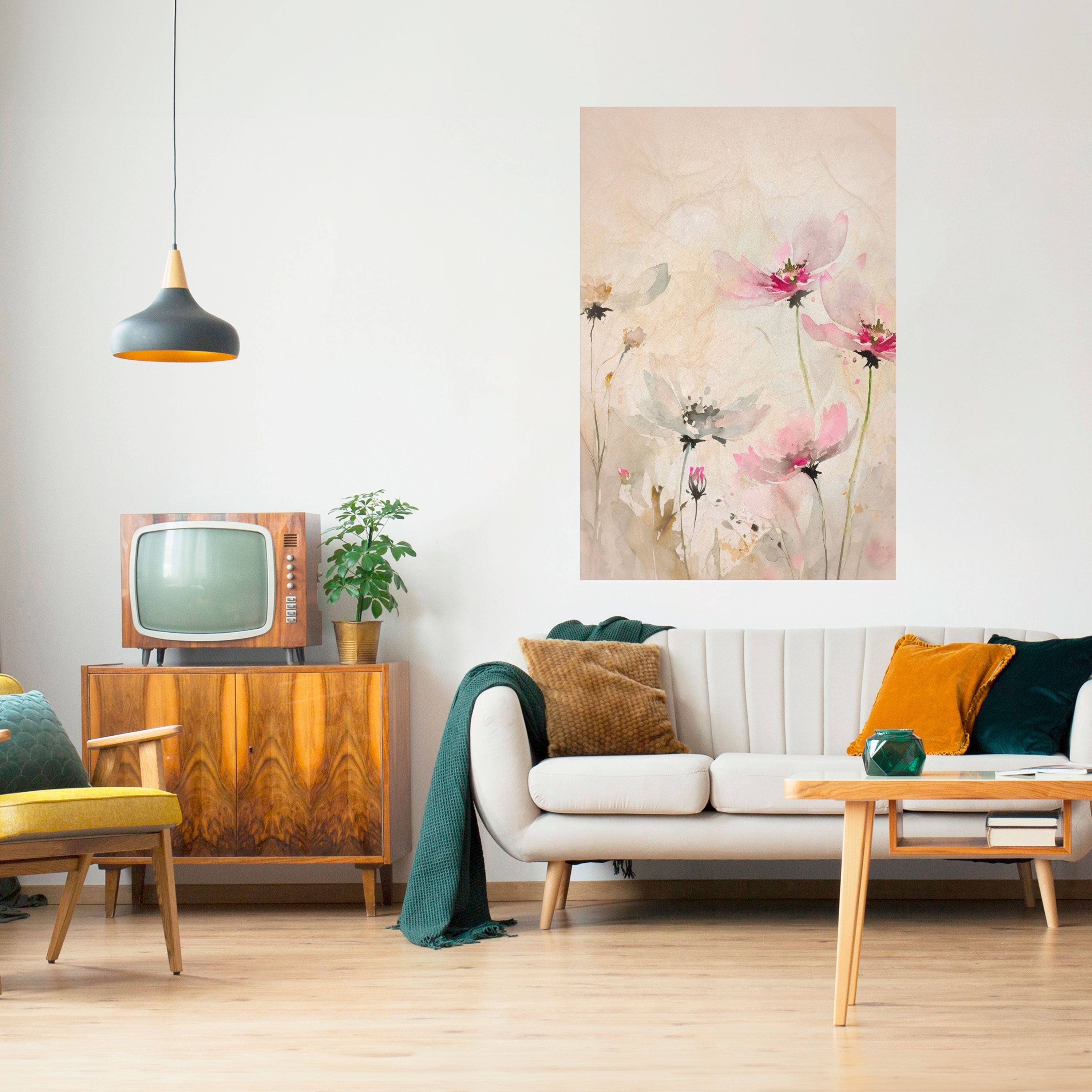 PAINTED LIGHTNESS Poster Vertical Autocolante