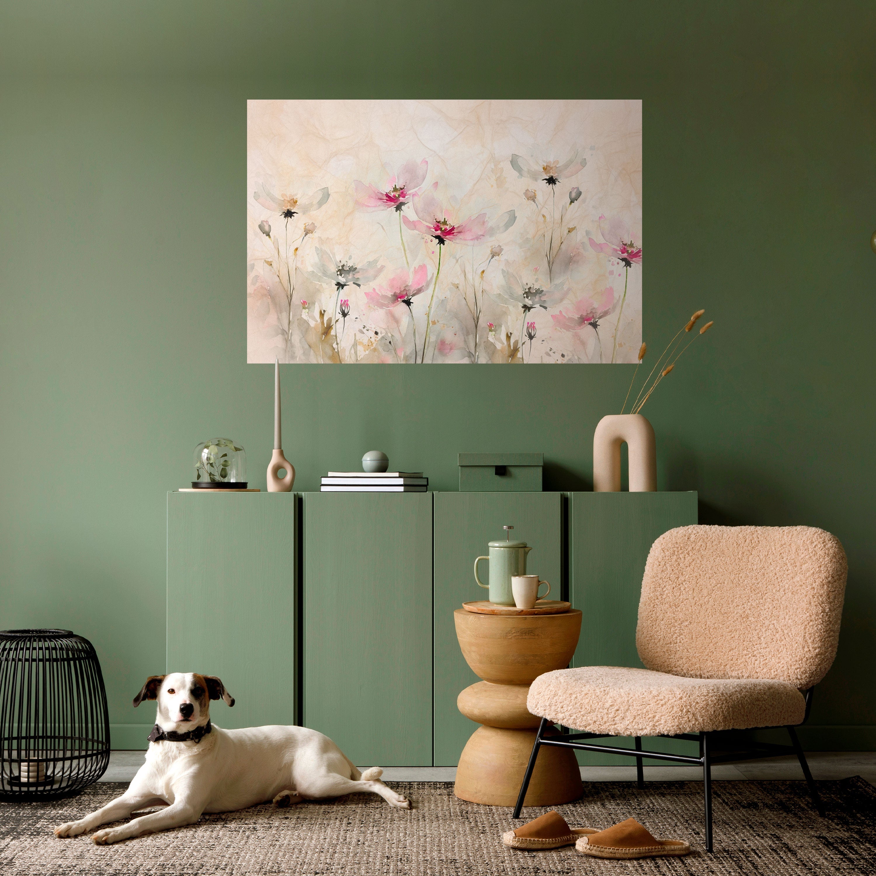 PAINTED LIGHTNESS Peel and Stick Horizontal Poster