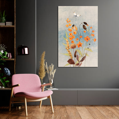WHISPERS OF WILDFLOWERS Vertical Canvas Print