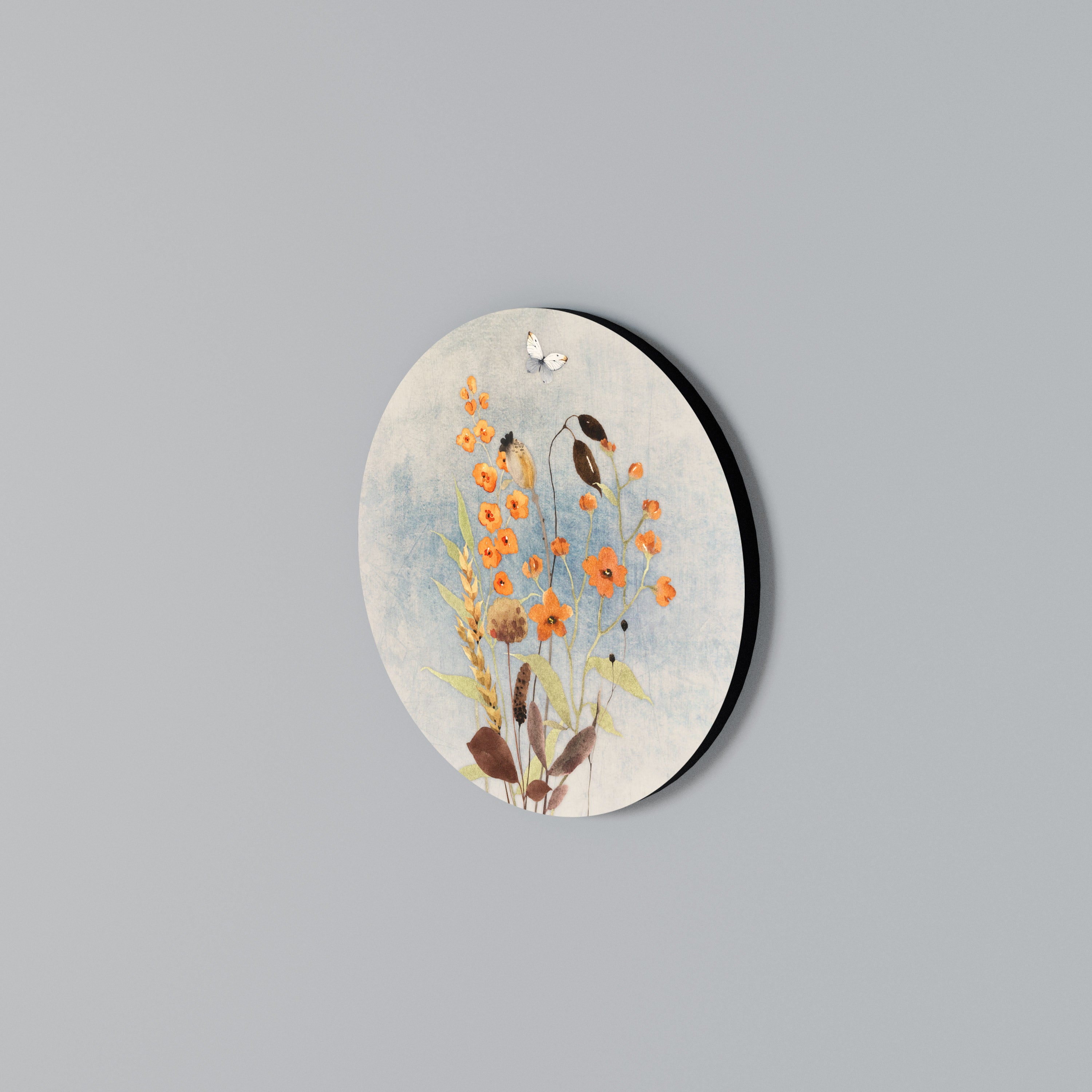 WHISPERS OF WILDFLOWERS Arte de Parede Redonda