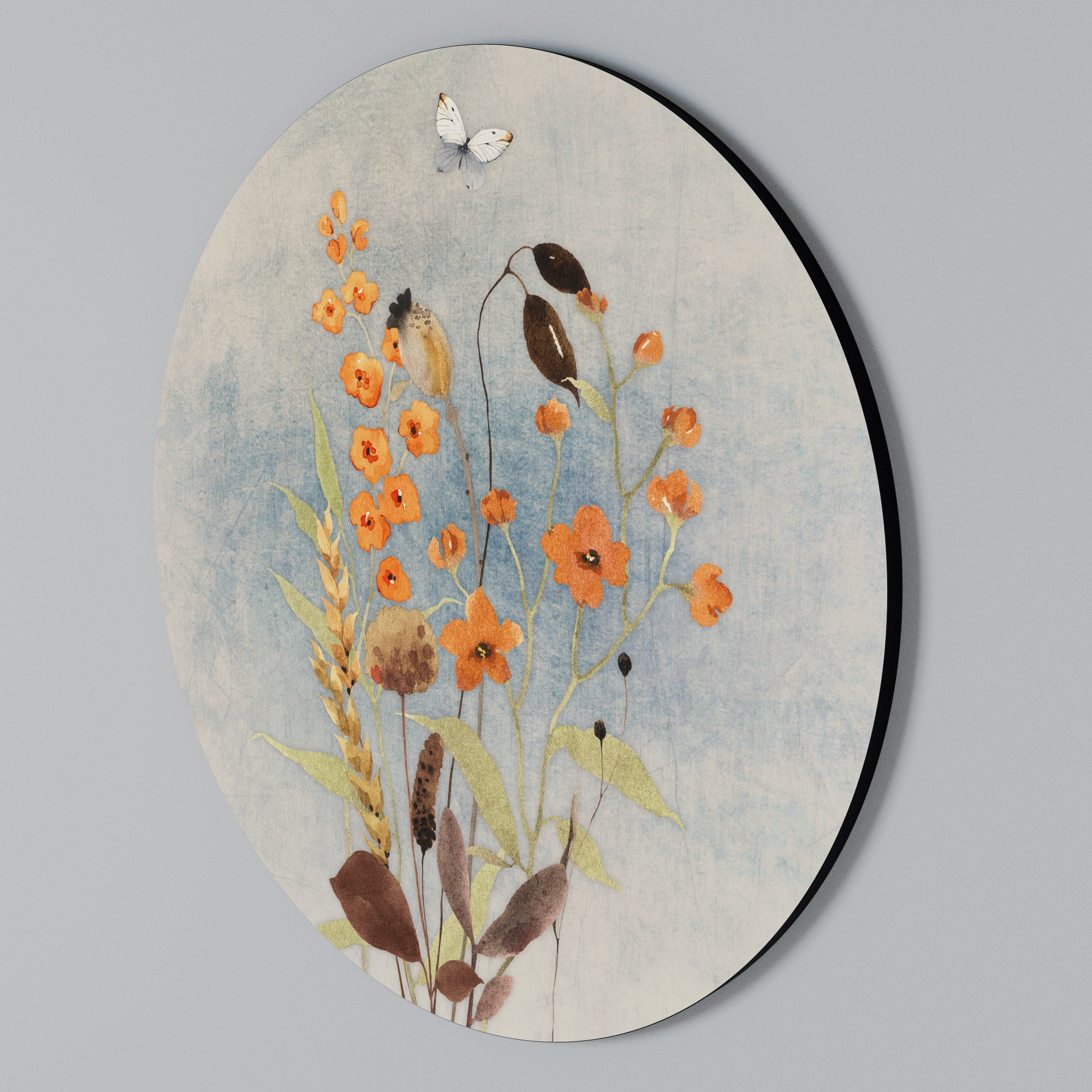 WHISPERS OF WILDFLOWERS Arte de Parede Redonda
