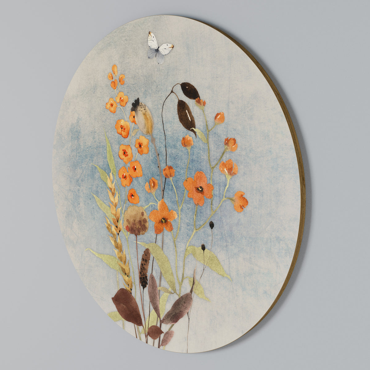 Round Wall Art – WHISPERS OF WILDFLOWERS