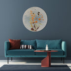 WHISPERS OF WILDFLOWERS Round Wall Art