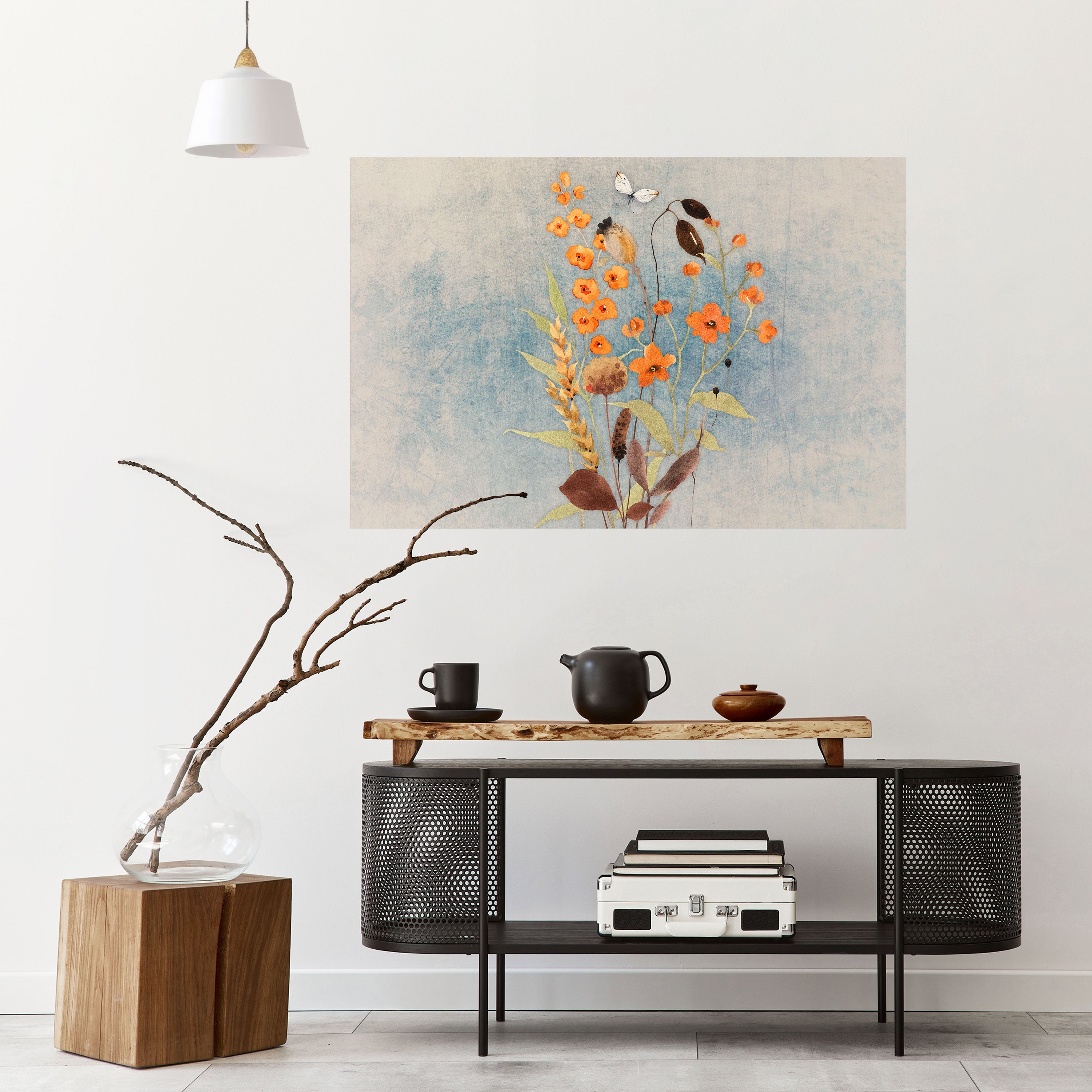 WHISPERS OF WILDFLOWERS Peel and Stick Horizontal Poster