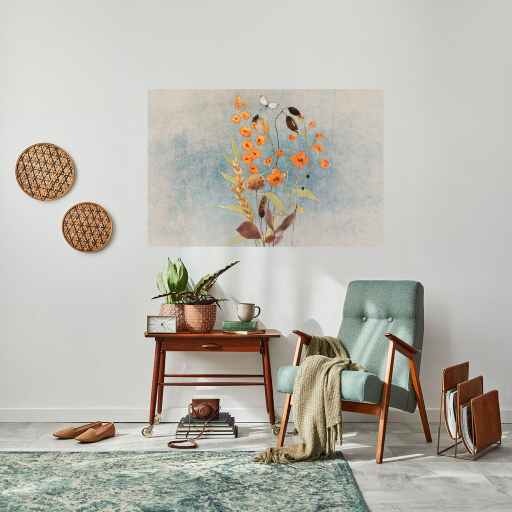 WHISPERS OF WILDFLOWERS Peel and Stick Horizontal Poster