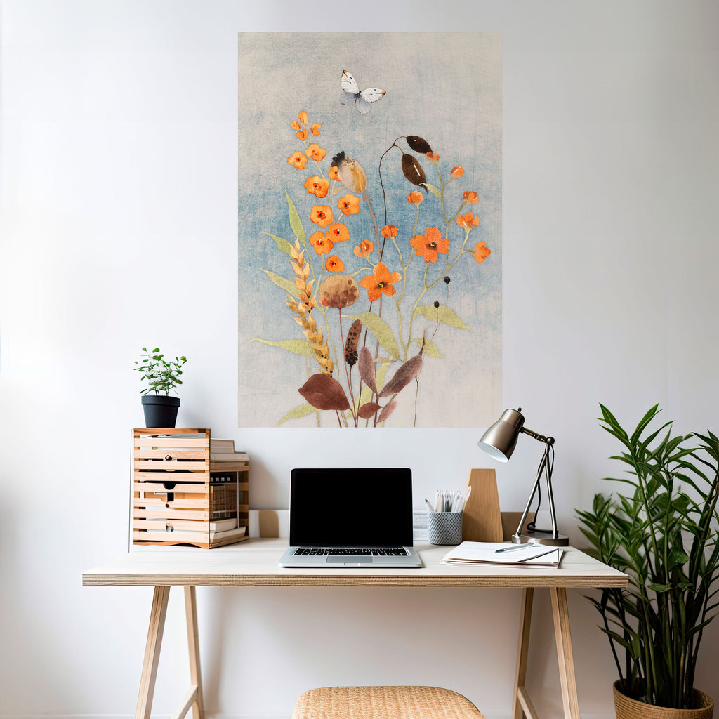 WHISPERS OF WILDFLOWERS Poster Vertical Autocolante