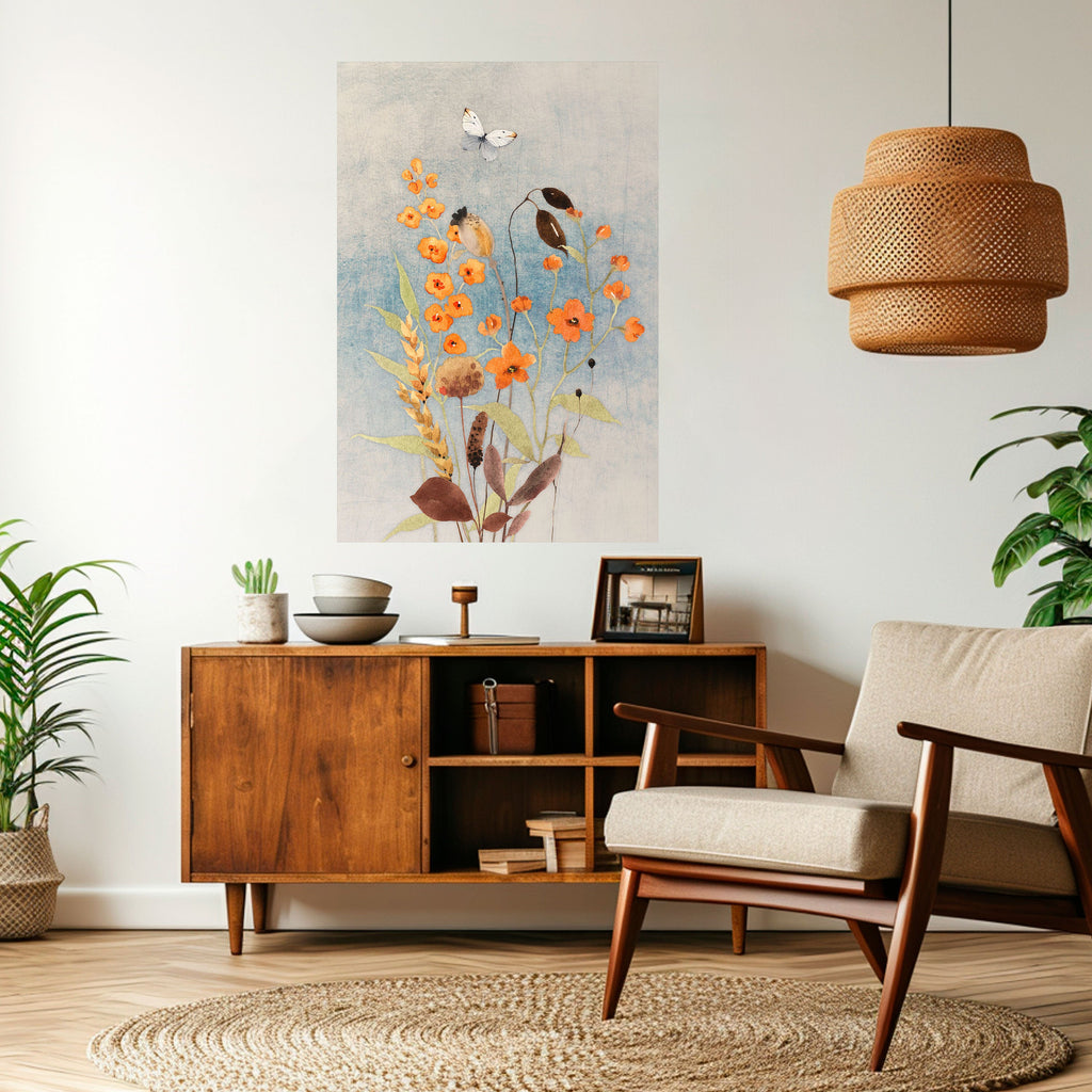 WHISPERS OF WILDFLOWERS Poster Vertical Autocolante