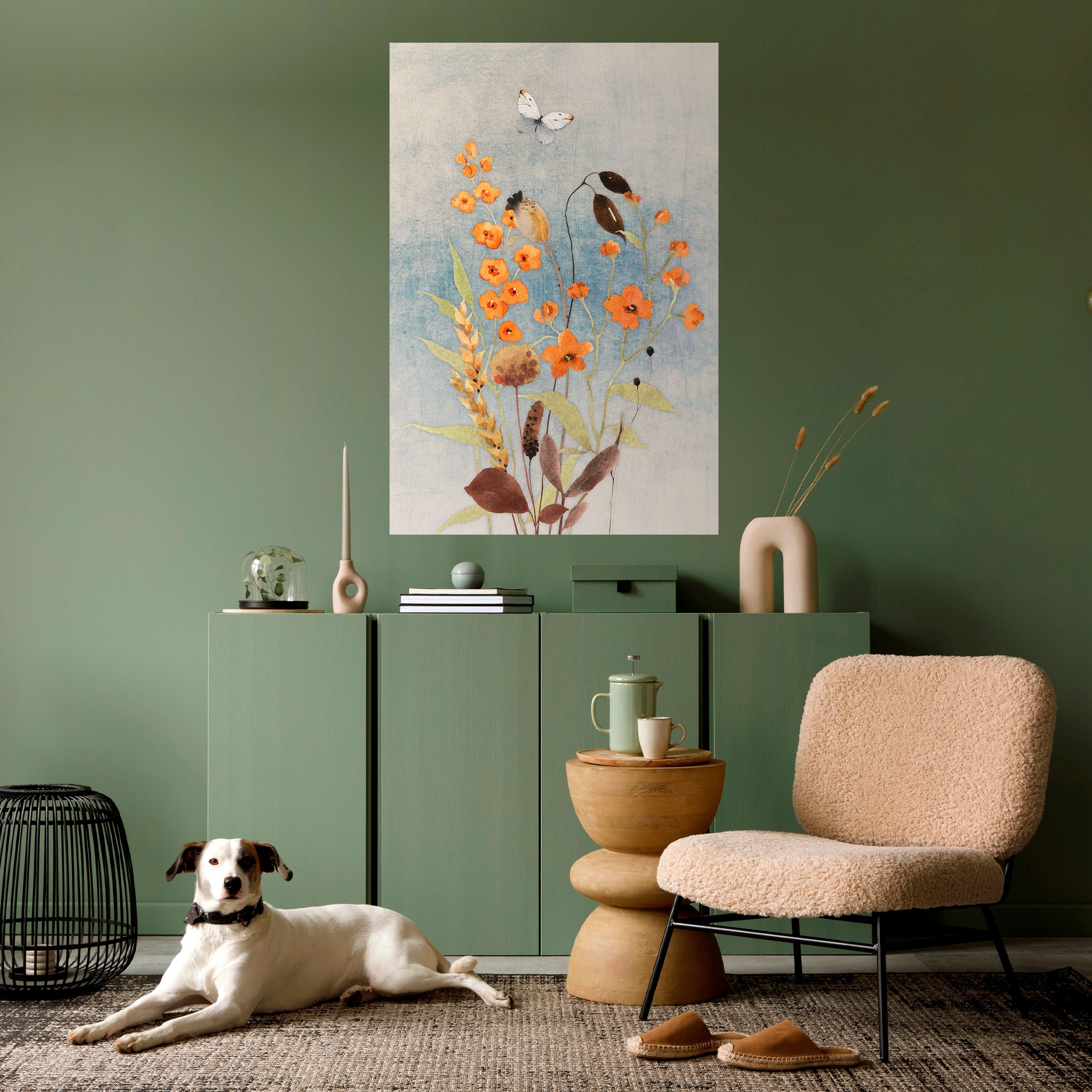 WHISPERS OF WILDFLOWERS Poster Vertical Autocolante