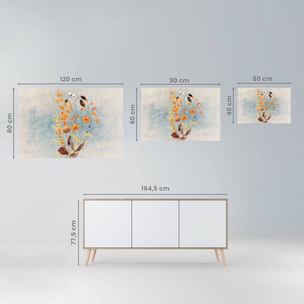 WHISPERS OF WILDFLOWERS Peel and Stick Horizontal Poster