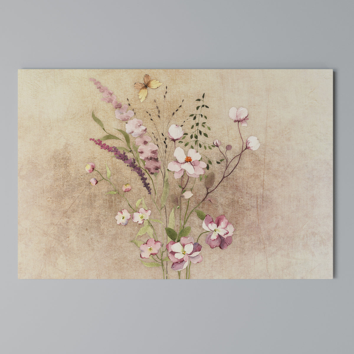 FLOWERED REVERIE Horizontal Canvas Print